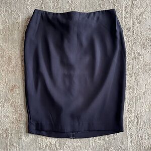 Express Navy Blue Pencil Skirt with Bow Detail Size 8